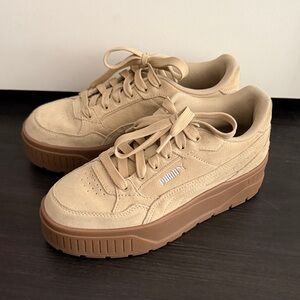 Puma Beige Platform Sneakers